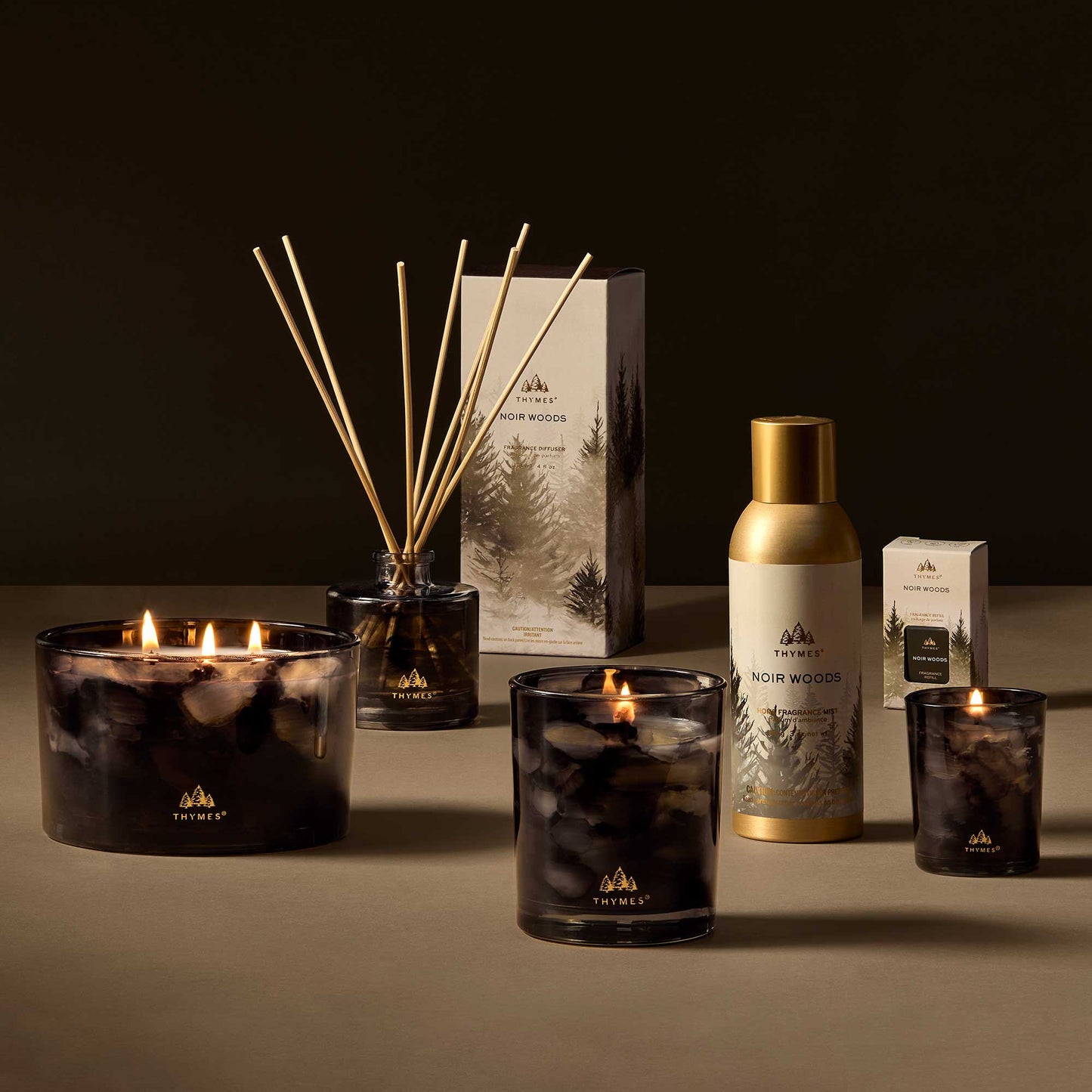 Noir Woods Votive Candle