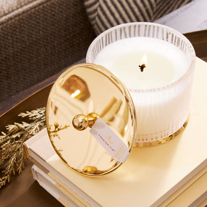 Frasier Fir® Gilded Frosted Wood Grain Candle
