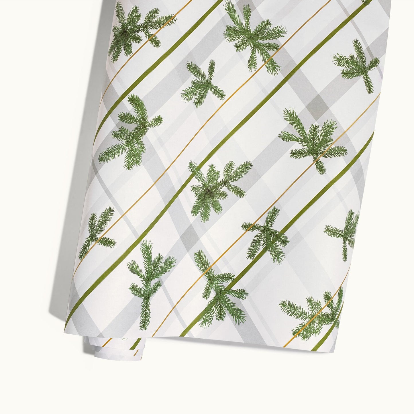 Frasier Fir® Frosted Plaid Wrapping Paper, 2 Pack